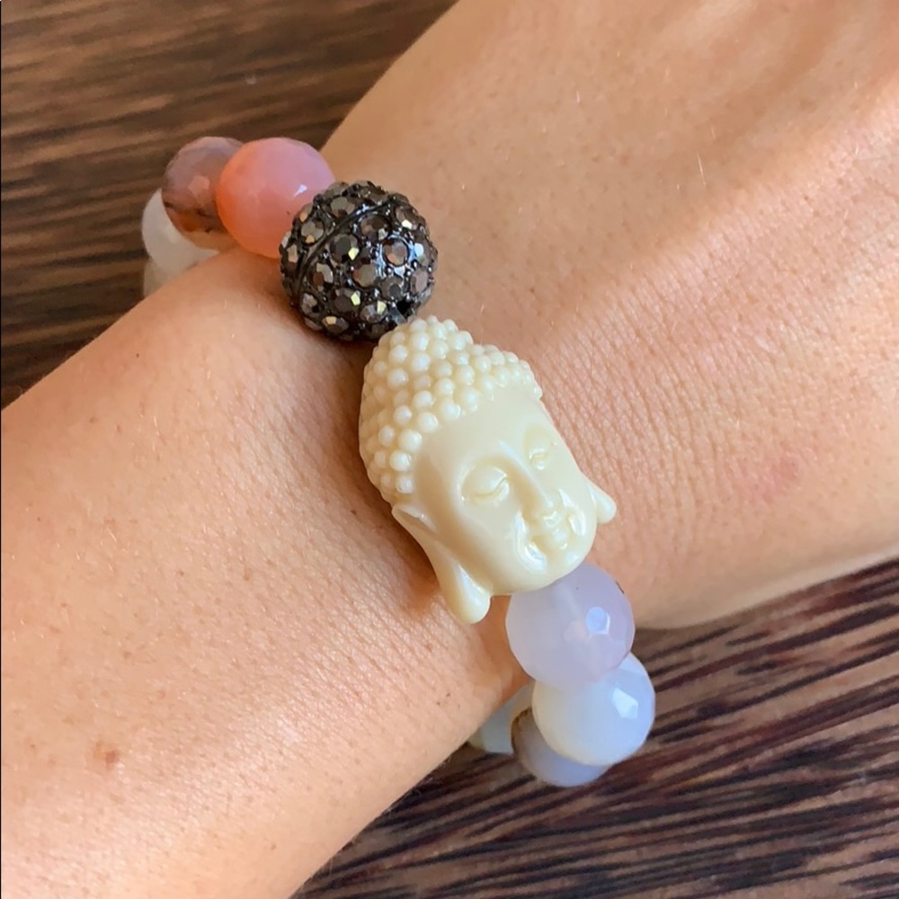 Buddha Mala Bracelet with sparkle bead